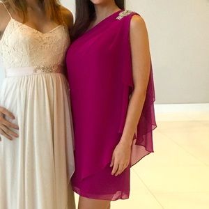 Cache One shoulder dress